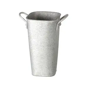 Hot Selling Garden Planter Silber Farbe Moderne Pflanze Custom ized Lawn & Garden mit Blumen pflanzen korb verwendet