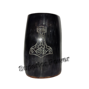 Gobelets corne Viking, lot de 12 pièces, pour servir de bière ou vin, de 6 à 7 pouces - Product Image 6