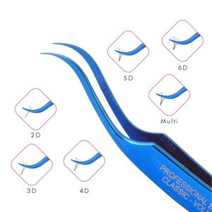 Pinzas azules para pestañas, en forma de serpiente, Etiqueta Privada, pinzas de extensión de pestañas, novedad - Product Image 4