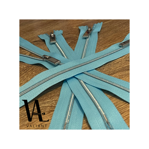 Fermeture à glissière en nylon, avec pull à vernis élevé en argent brillant #3 - Product Image 4