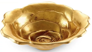 Bol à tremper en métal 1 pièce, Unique, utilisé dans la cuisine américaine en grappe décor de Table, bol à Fruits en forme ovale avec forme élégante couleur argentée dorée - Product Image 3