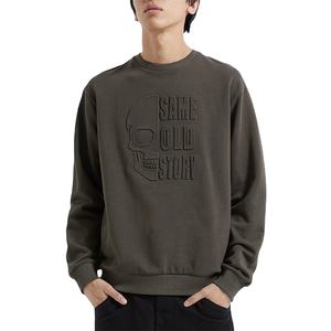 เสื้อกันหนาวผ้าฝ้ายแท้ลายนูน,เสื้อกันหนาว Crewneck 3D พร้อมลายปัก - Product Image 1