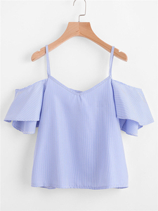 Chemisier Sexy pour femmes, style Club et fête, épaules dénudées, couleur noire, nouvelle collection 100% - Product Image 3