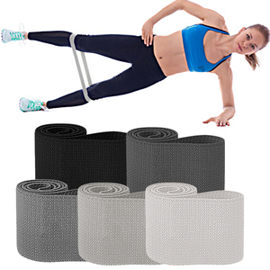 Juego de bandas de resistencia para ejercicio, bandas de resistencia para la cadera, color gris, con logotipo personalizado, precio de fábrica, venta al por mayor - Product Image 1
