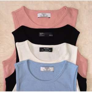 เสื้อกล้ามแขนกุดลำลองสำหรับผู้หญิง สีพื้น ผ้าสแปนเด็กซ์/ผ้าฝ้าย เหมาะสำหรับใส่ในฤดูร้อน รับผลิตแบรนด์ตามสั่ง มีสินค้าในสต็อก คุณภาพดี สวมใส่สบาย - Product Image 5