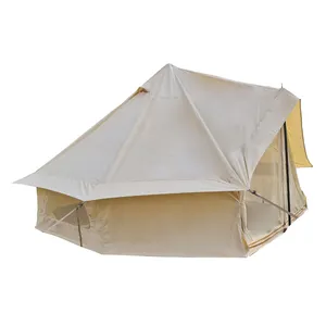 3M 4M 5M 6M 7M Waterproof flame retardant camping outdoor 4-Season Waterproof Cotton Canvas Large Family Camp Bell Tent