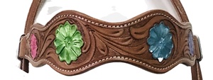 Vente en gros de produits équins en cuir de première qualité personnalisés collier de poitrine Western Headstall pour les amateurs d'équitation - Product Image 4