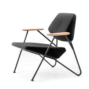 Silla de ocio moderna de estilo escandinavo, Base de Metal azul para muebles para el hogar, Hotel, sala de estar, apartamento-YLF 690-LC N002 Regular - Product Image 3