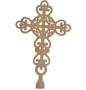 Palo de Metal dorado en forma de cruz para decoración de jardín, palo de Metal de alta calidad - Product Image 1