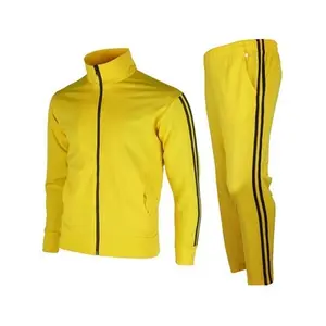 Men Yellow Black Stripes Track Suits Yoga Sets Yasin Wears Men's Jogging Suit Outdoor Fitness Wear Athletic Training Clothing
