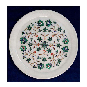 Round Inlay Plate With Home Decorative - Product Image 1