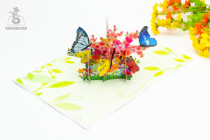 Carte pop-up 3D de beaux papillons pour la fête des mères, l'anniversaire et l'artisanat du fabricant vietnamien pour toutes les occasions - Product Image 4