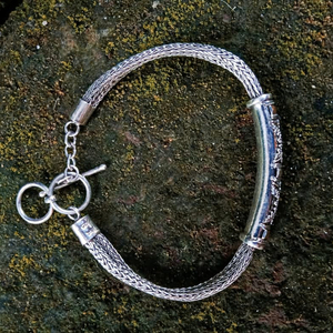 Pulsera de cadena de plata clásica Unisex, joyería de plata de ley chapada en rodio, diamante, perla, acento dorado, regalos de boda - Product Image 6