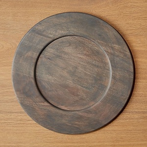 Assiette en bois créative vaisselle vaisselle vaisselle assiettes pour mariage et événements hôtel restaurant vente en gros fabriqué en inde - Product Image 2