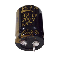 Condensateurs électrolytiques en aluminium 120 w, condensateur Audio Axial, à enfoncement, vis avec courant de résiste à ondulation élevé