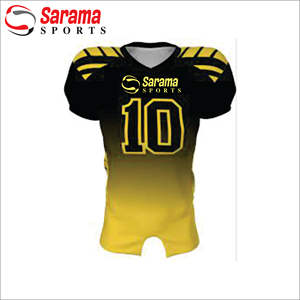 Maillot de football américain de sublimation personnalisé de qualité supérieure uniforme de football américain à rotation rapide, - Product Image 2