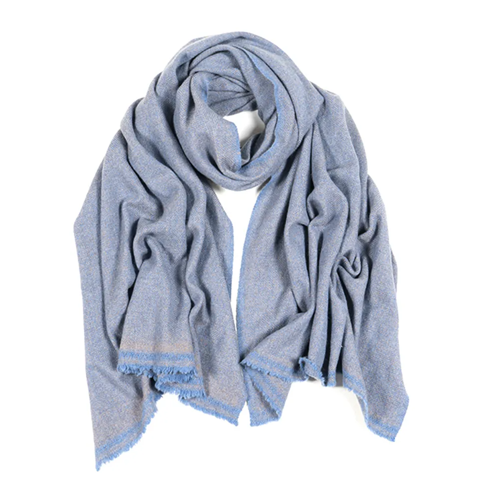 Best Selling Mens Scarves Thick Cashmere Scarf Blue Mocha Designer Scarf Bulk Supplier And Exports