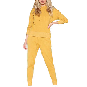 ชุดวอร์มเด็กผู้หญิงแบบใหม่ล่าสุดเสื้อมีฮู้ดสีน้ำตาลพร้อมกางเกงจ๊อกกิ้งสีดำ - Product Image 4