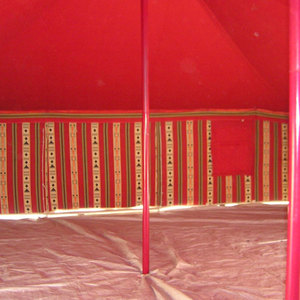 Tienda de campaña de lujo negra de rayas grandes hecha en Pakistán Tienda de campaña de lona resistente al agua resistente - Product Image 6