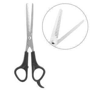 Beauté professionnelle en acier inoxydable étamage ciseaux de coupe de cheveux en céramique lame droite vis réglable émoussé/tranchant plastique - Product Image 4