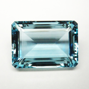 Coussin aigue-marine en forme de pierre précieuse calibrée en vrac Coussin aigue-marine Santa Maria à facettes en vrac 3A aigue-marine naturelle - Product Image 4