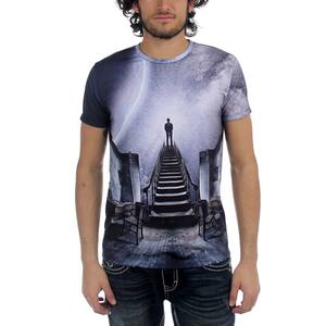 OEM 2024 T-shirt graphique de haute qualité pour hommes Fabricant en gros T-shirt unisexe à manches courtes de haute qualité en microfibre couleur - Product Image 3