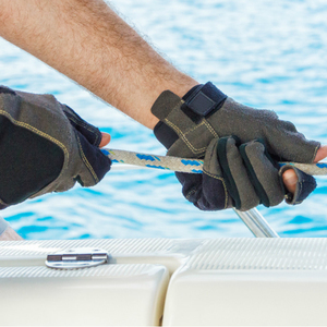 Gants de voile en cuir sur mesure avec logos et combinaisons de couleurs personnalisés - Product Image 1