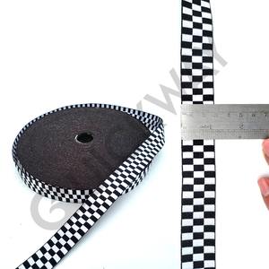 Vente en gros de ruban à carreaux vert et blanc ruban de médaille de couleur blanc vert personnalisé vente en vrac - Product Image 6