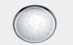 Bandeja redonda de Metal de estilo moderno, bandeja de servicio de lujo para uso en cocina de la India - Product Image 3