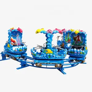 Desain Peralatan Superior Mewah Murah Taman Hiburan Daya 25kw Mainan Roller Coaster untuk Anak-anak