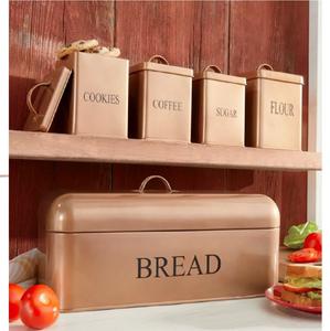 Contenedor de almacenamiento de estilo vintage en metal galvanizado Diseño sombreado multicolor Decoración perfecta para el hogar Soluciones de organización con estilo - Product Image 2