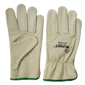 Guantes de cuero de vaca para conductores, guantes de trabajo de Sunny, la mejor oferta - Product Image 2
