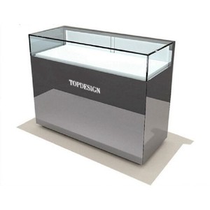 Mostrador <span class=keywords><strong>de</strong></span> Exhibición Moderno <span class=keywords><strong>de</strong></span> Acero Inoxidable y Vidrio <span class=keywords><strong>para</strong></span> Tienda en Centro Comercial - Product Image 3