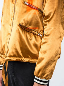 Vestes rembourrées en soie pour hommes, blouson chaud et imperméable, de haute qualité, sur mesure, pull-over - Product Image 3