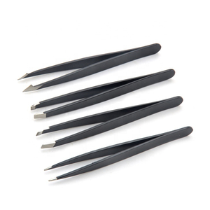Pinza de Cejas Profesional de Alta Calidad, Curva, de Acero Inoxidable, Ecológica, Color Negro, Último Modelo, Cuidado Personal de Belleza - Product Image 4