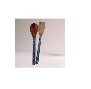 Cuillère à manche en bois et de cuillère, pour taille personnalisée et fourchette pour la salade, pour utilisation de ustensiles de fête 1 pièce - Product Image 6