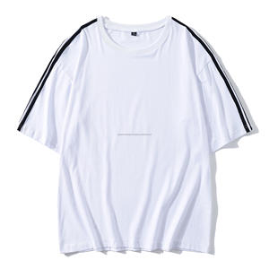 Camisetas de manga corta de gran tamaño para hombre y mujer, Camiseta holgada de moda informal de hip hop, camiseta personalizada de algodón 100% - Product Image 3