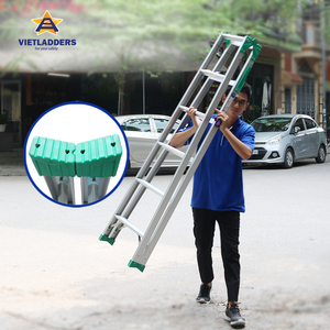 VIETLADDERS NKY-5C Industrial Aluminum Foldable Step Ladder Dual I/A Shape Smart Design Safe <b>Hinges</b> 150kg Load Capacity Hotel - Product Image 5