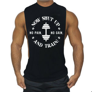 เสื้อกล้ามแขนกุดเปิดข้างทรงหลวมเสื้อกั๊กผู้ชายแฟชั่นฮิปฮอปเสื้อผ้าออกกำลังกายขยายออกไปยิมฟิตเนสเพาะกาย - Product Image 3