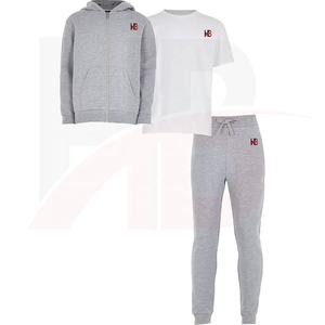 Ensemble de survêtement pour homme, personnalisé, avec fermeture éclair intégrale, capuche, pantalon de jogging, respirant, séchage rapide, antibactérien, léger, automne - Product Image 3