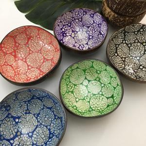 Cuenco de cáscara de coco lacquer, cuenco de cáscara de huevo y Perla Madre, hecho en Vietnam, diseño llamativo - Product Image 6