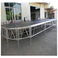 1.22x1.22m 1x2m luxueux extérieur en aluminium marionnette plate-forme de scène Mobile réglable en vente