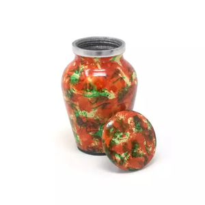 Urnas de cremación conmemorativas de varios colores de estilo europeo, metal de latón/aluminio para almacenamiento de cenizas de mascotas para funerales - Product Image 3