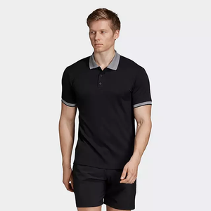 T-shirt de sport pour homme grande taille 100 % coton, séchage rapide, respirant, lavé, col roulé, manches courtes, vierge, pour l'été et les activités de plein air - Product Image 4