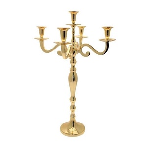 Portavelas de Metal decorativo para boda, recién llegado, soporte de vela hecho a mano con estilo indio, pilar de vela de lujo decorativo para boda - Product Image 2