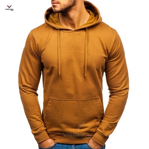 Logo personnalisé Sweat à capuche pour homme 100% coton 320gsm de haute qualité anti-rides tricoté OEM approvisionnement imprimé uni brodé grande taille - Product Image 5