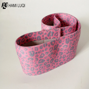2024 Wholesale Factory Custom Printed Hip Circle <b>Band</b> Booty <b>Band</b> Glute <b>Band</b> Fabric <b>Elastic</b> Resistance with Rubber Logo - Product Image 4