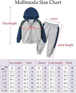 Logotipo personalizado unisex llano deporte al por mayor chándal de dos piezas para niños - Product Image 6