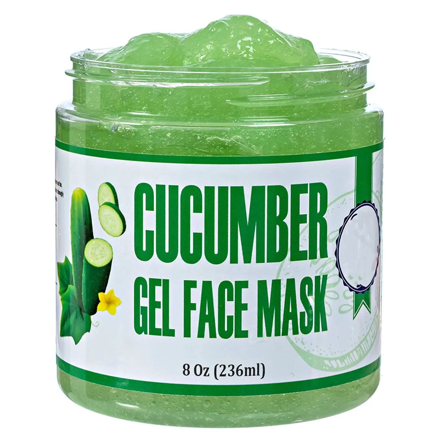 Özel etiket yüz maskesi derin temizlik arındırıcı nemlendirici gençleştirici sıkılaştırıcı salatalık yüz maskesi
