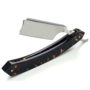 Hoja de afeitar de peluquero de acero Damasco de etiqueta privada del fabricante profesional para afeitado facial con logotipo y embalaje personalizados - Product Image 5